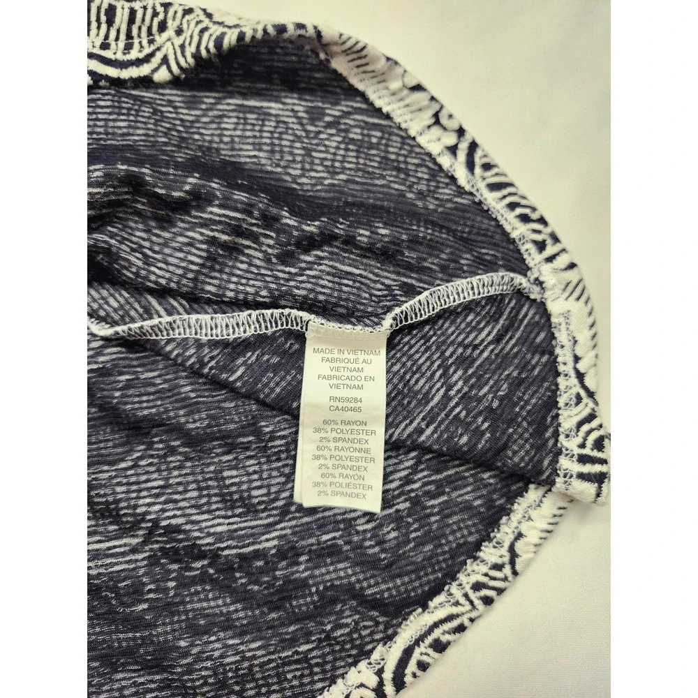 The Childrens Place Girls Black White Wave Print Skater Dress Size M 7/8